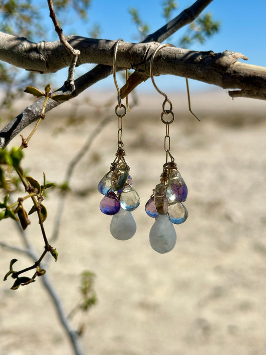 Gemstones Drop Palo Verde Earrings