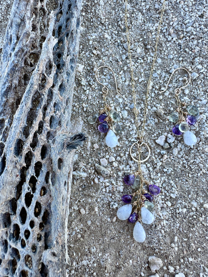 Gemstones Drop Palo Verde Earrings