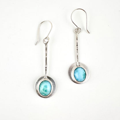 Larimar Pendulum Earrings