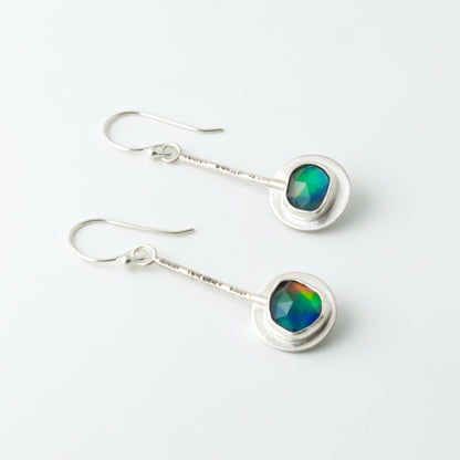 Rosecut Aurora Opal Pendulum Earrings