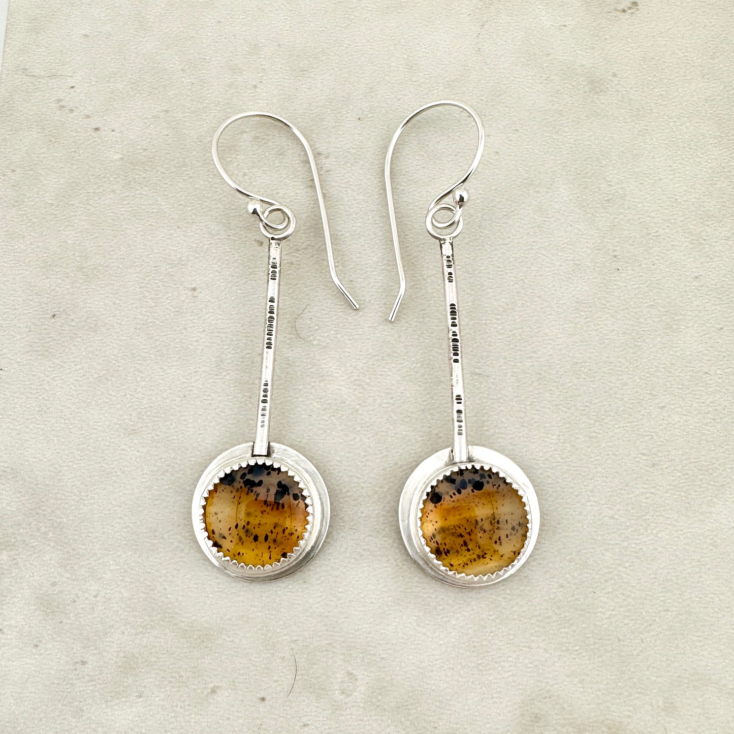 Montana Agate Pendulum Earrings