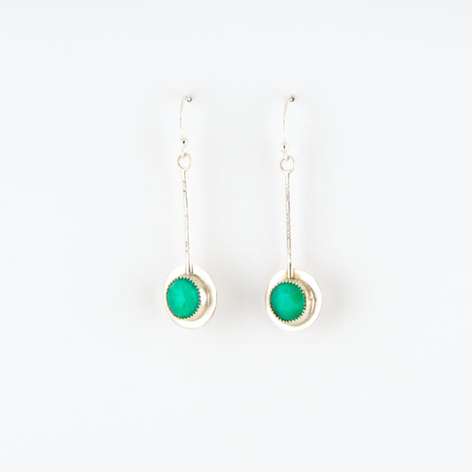 Chrysoprase Pendulum Earrings