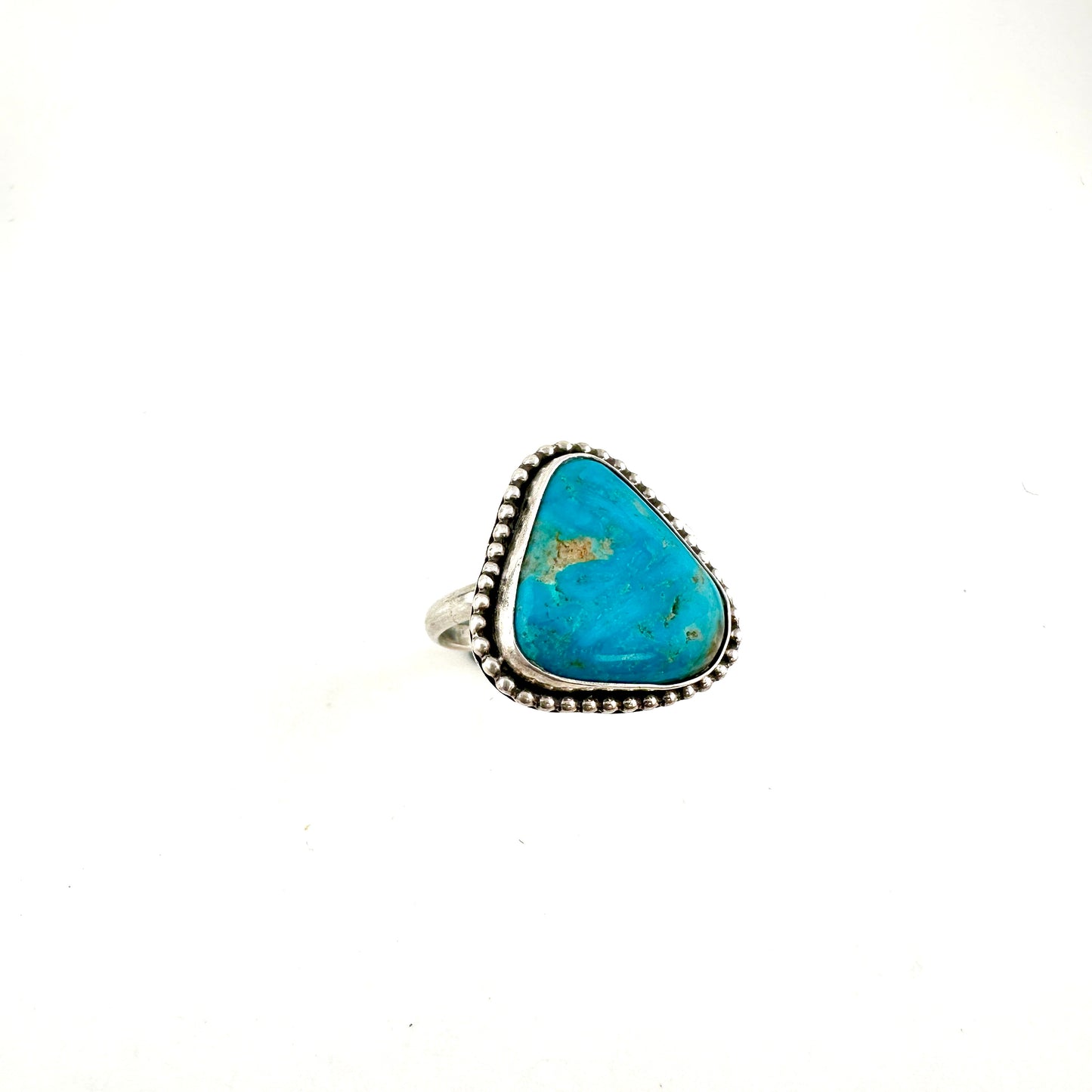 Large Triangle Turquoise Ring Size 10.75