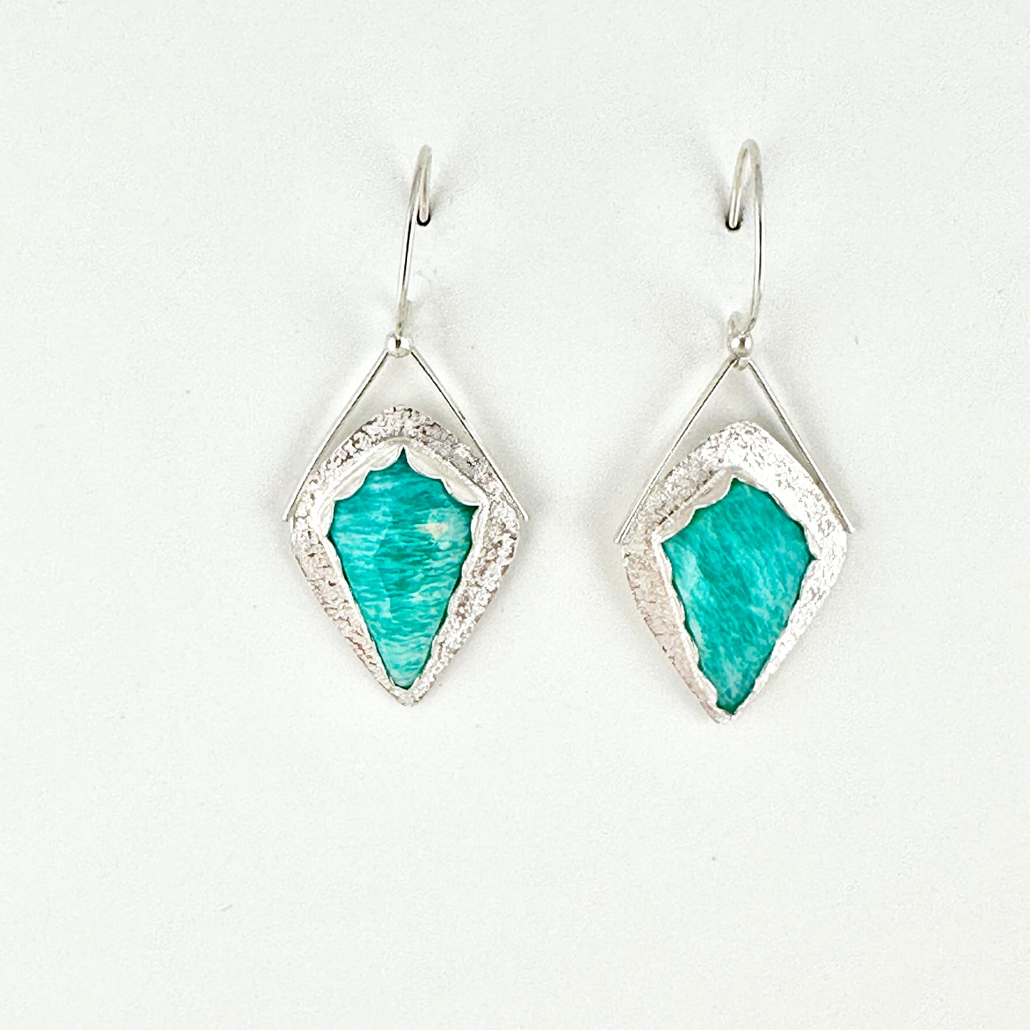 Peruvian Amazonite Kite Earrings