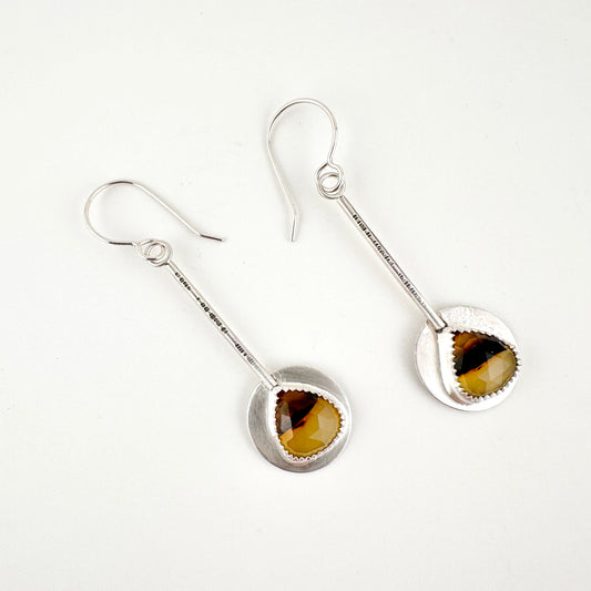 Montana Agate Pendulum Earrings