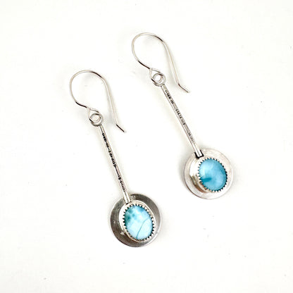 Larimar Pendulum Earrings