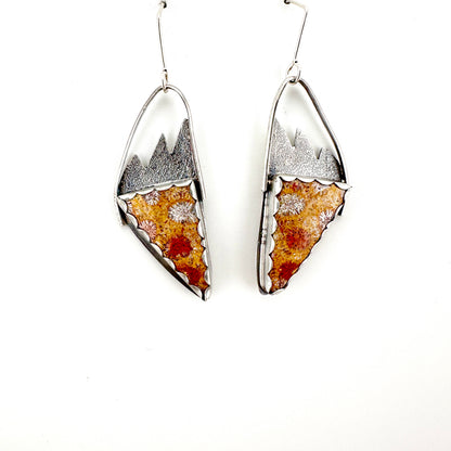Fossil Coral Angel Wing Earrings #2