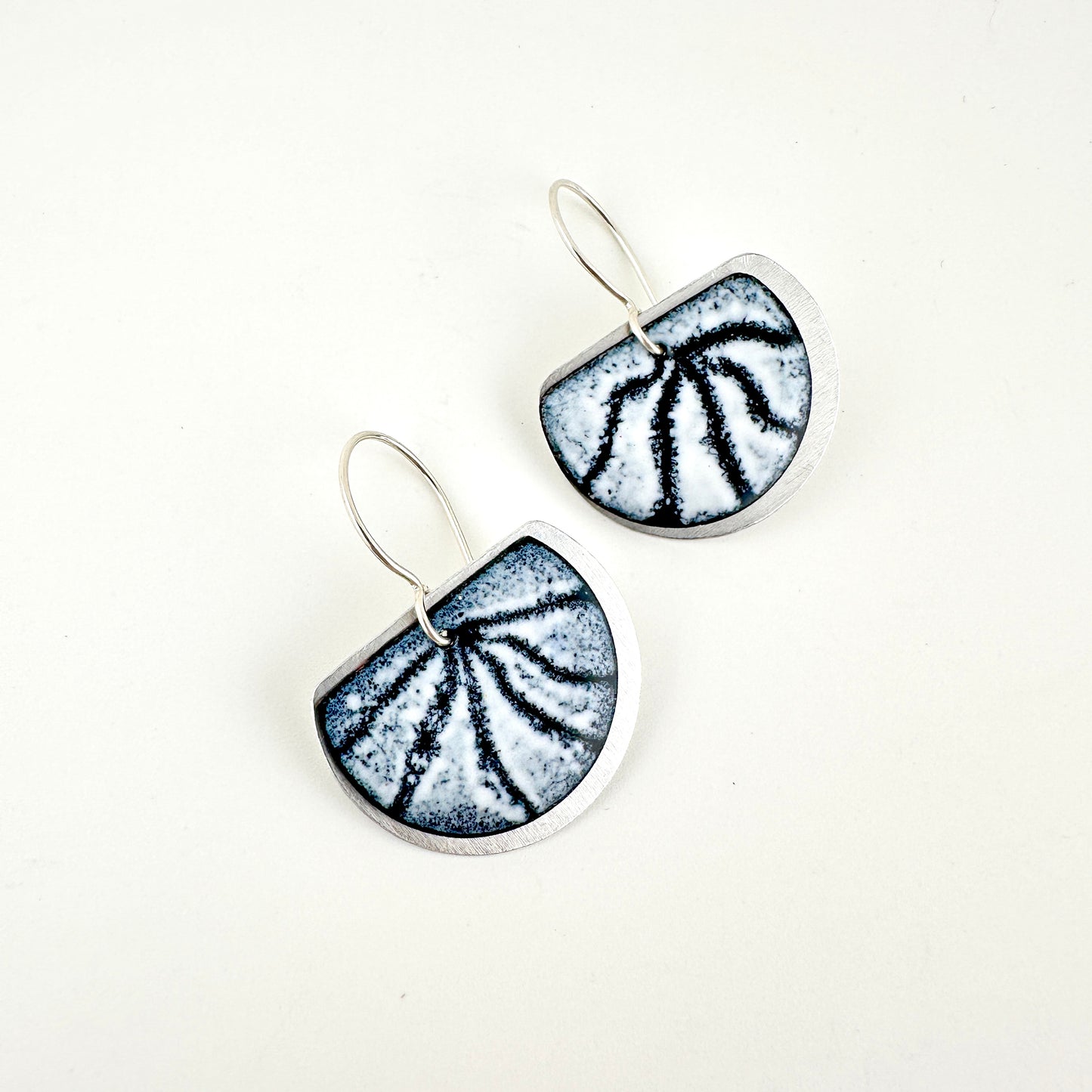 Rays of Light Enameled Earrings