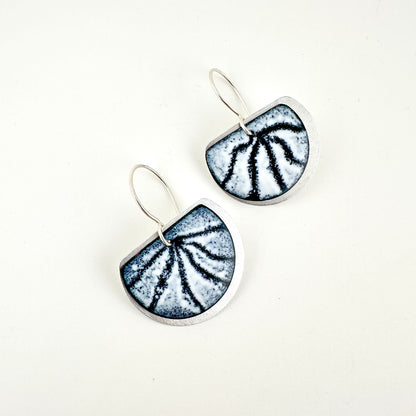 Rays of Light Enameled Earrings
