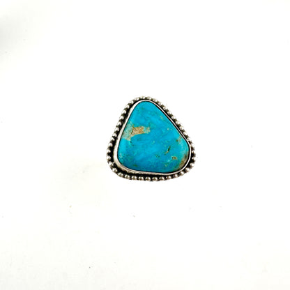 Large Triangle Turquoise Ring Size 10.75