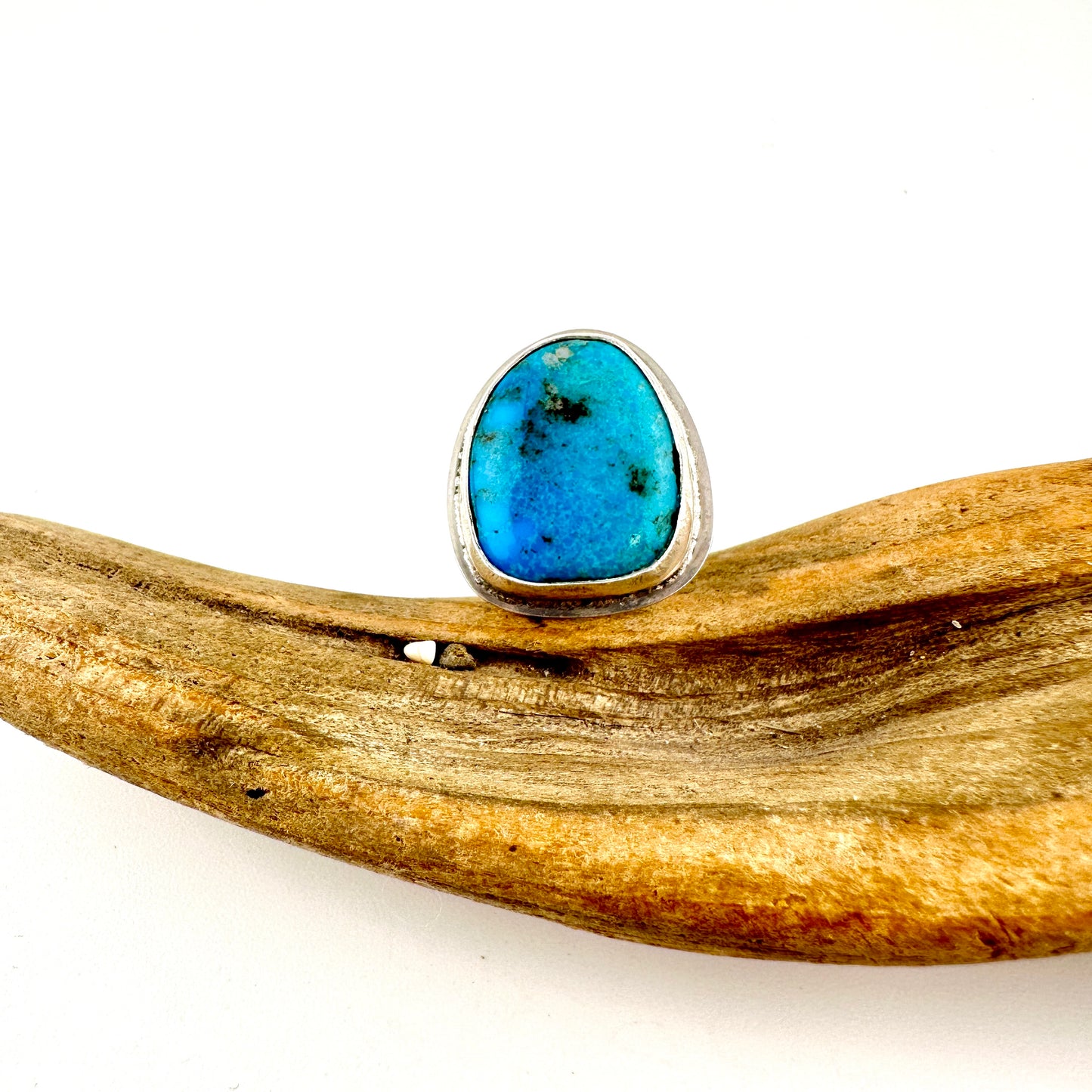Freeform Turquoise Ring Size 9.25