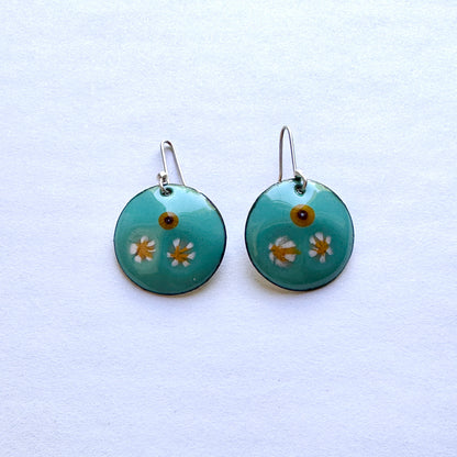 Bloom Enameled Earrings