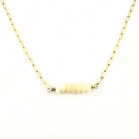 Ethiopian Opal Gembar Necklace