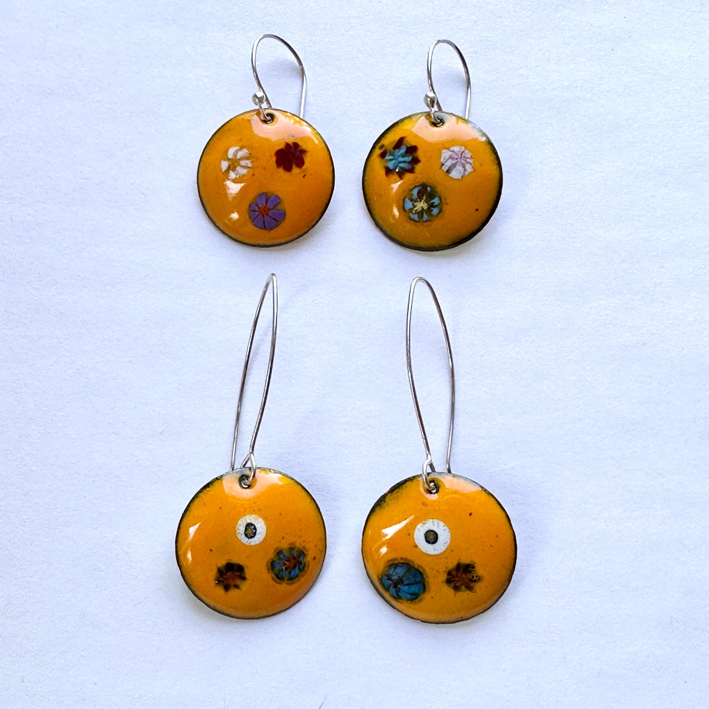 Bloom Enameled Earrings