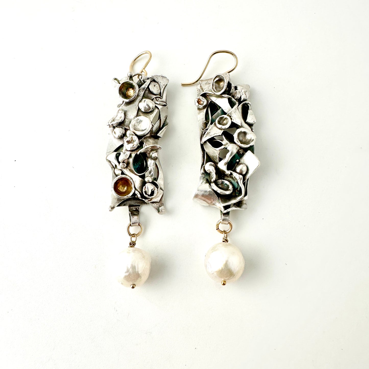 Kasumi Style Pearl Warrior Long Earrings