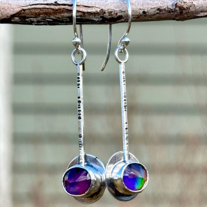Rosecut Aurora Opal Pendulum Earrings