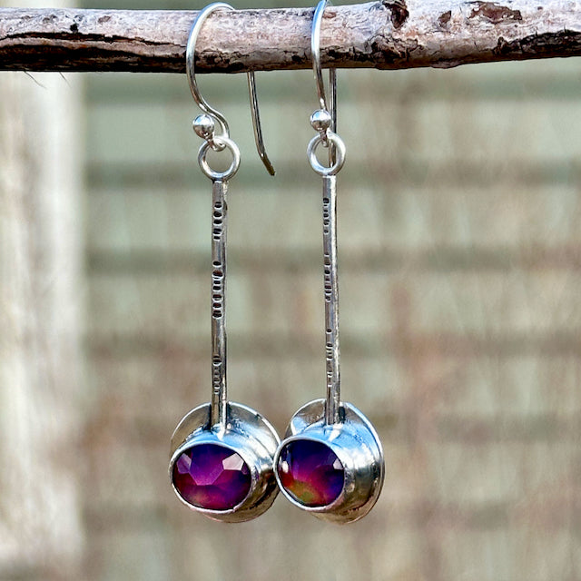 Rosecut Aurora Opal Pendulum Earrings