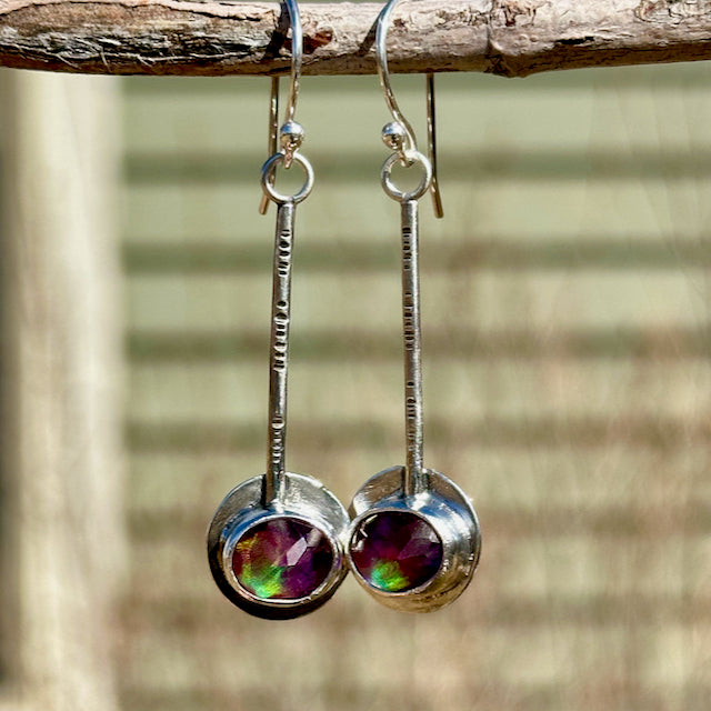 Rosecut Aurora Opal Pendulum Earrings