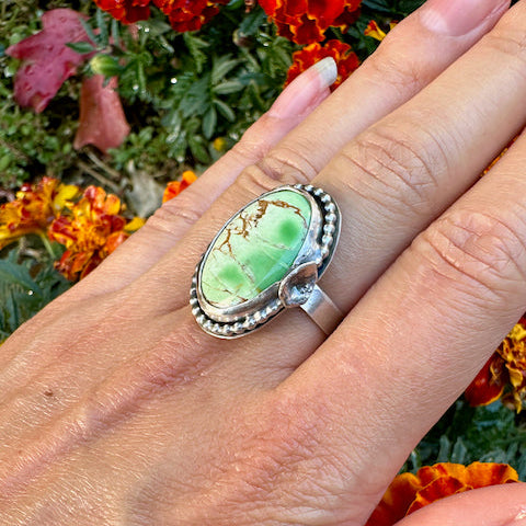 Variscite Oval Ring Size 7.5