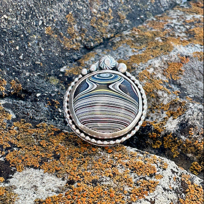 Round Surfite Beaded Ring Size 10