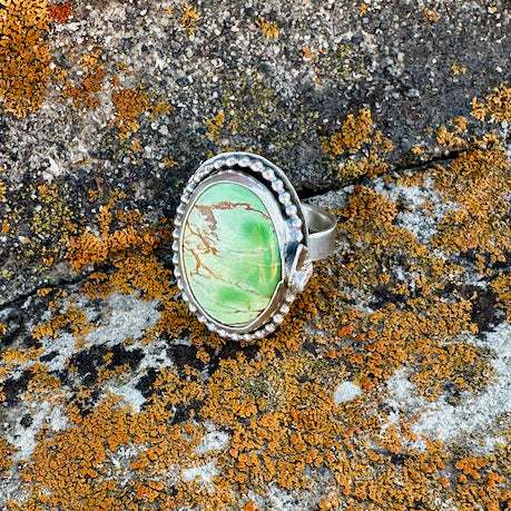 Variscite Oval Ring Size 7.5