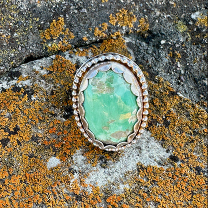 Variscite Oval Ring Size 9