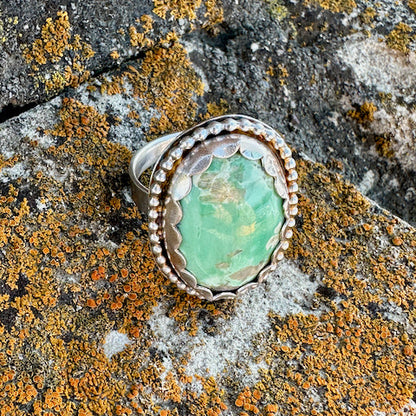 Variscite Oval Ring Size 9