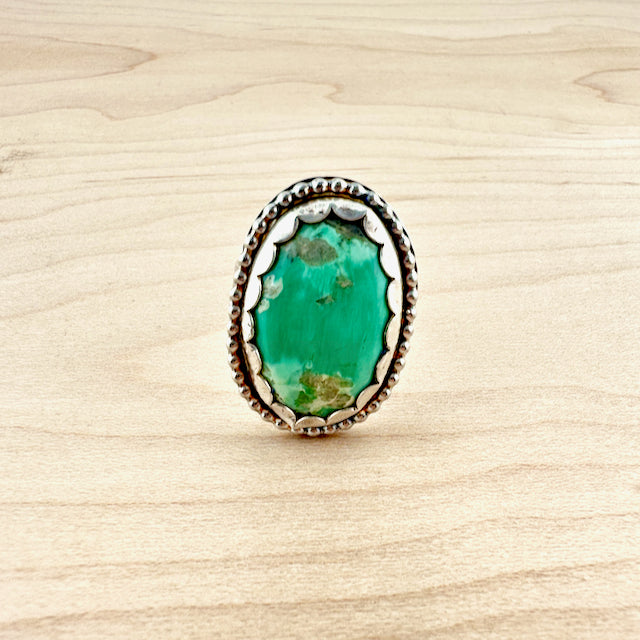 Variscite Oval Ring Size 9