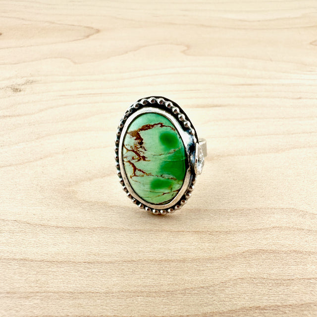 Variscite Oval Ring Size 7.5