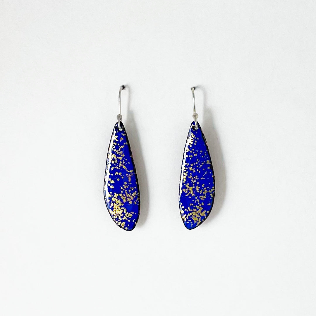 Imperial Petal Enameled Earrings