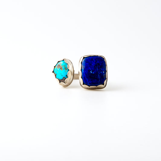 Lapis Turquoise Adjustable Ring