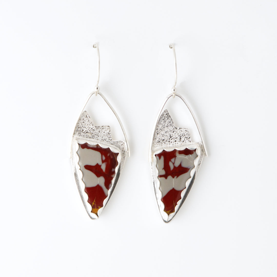 Mookaite Jasper Angel Wing Earrings