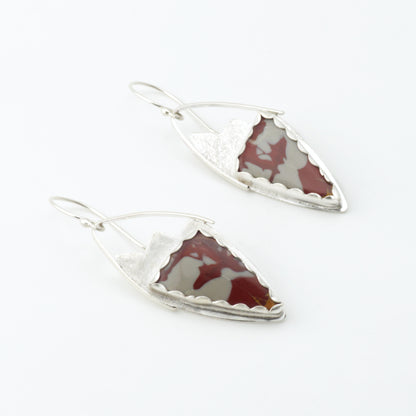 Mookaite Jasper Angel Wing Earrings