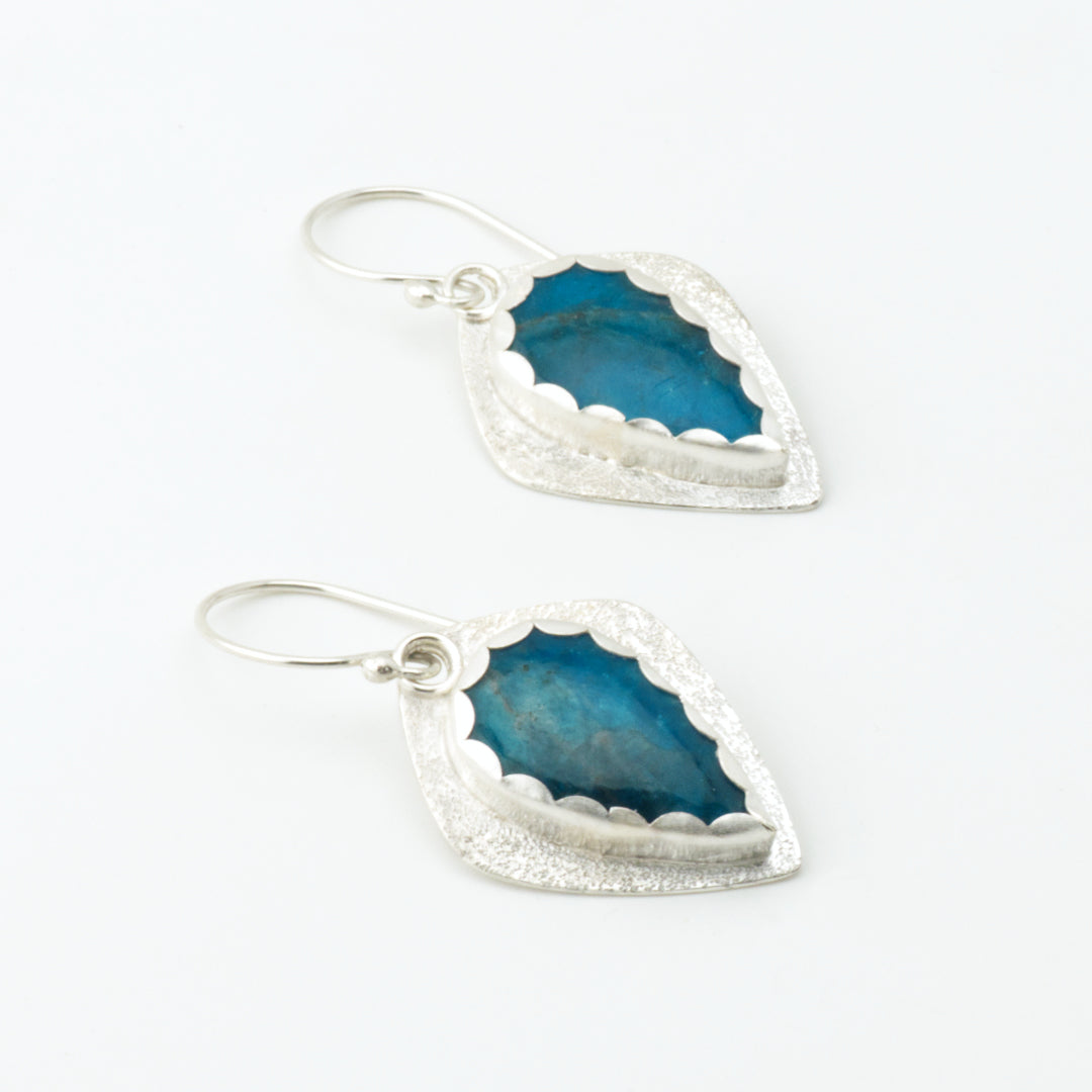 Neon Apatite Kite Earrings