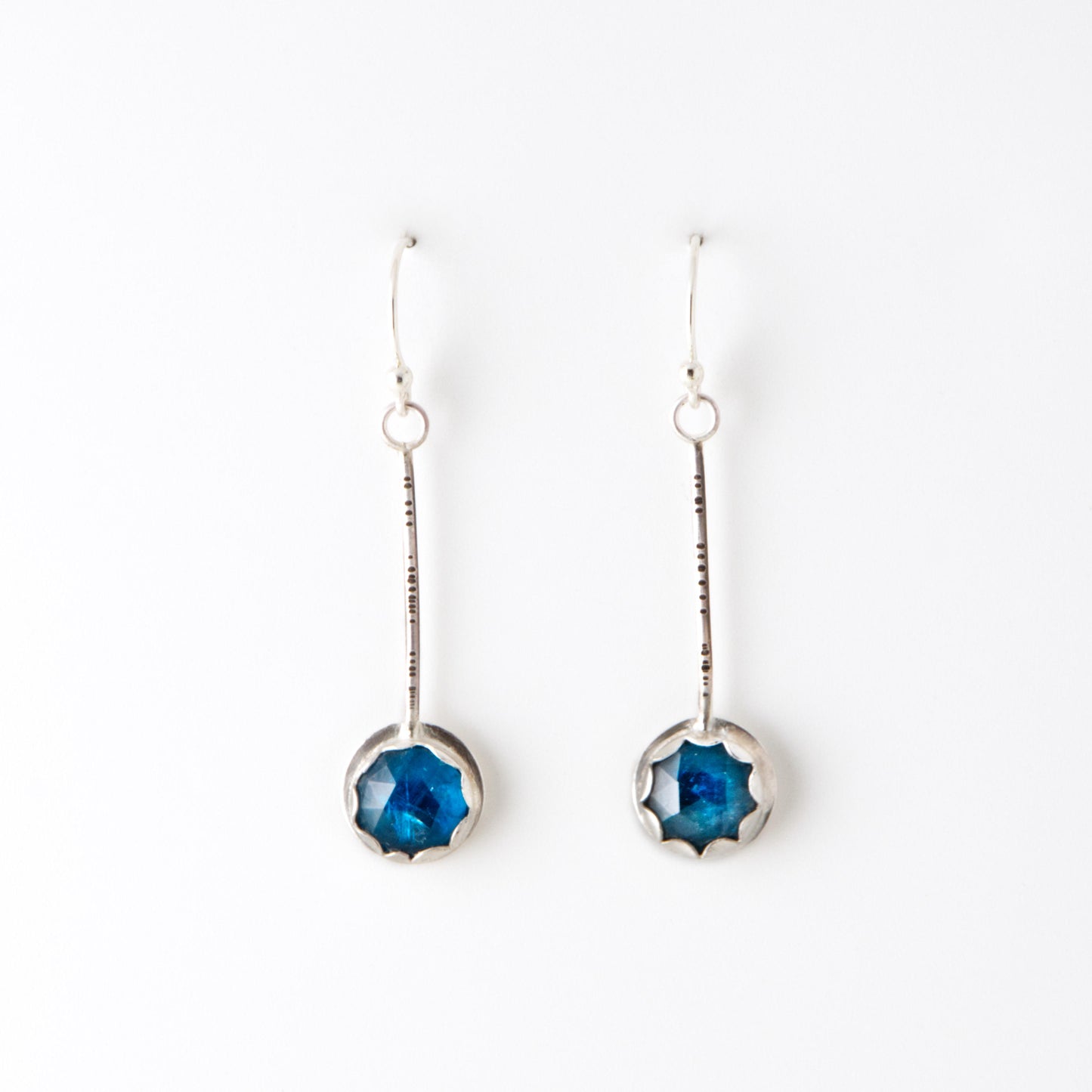 Blue Paraiba Kyanite Pendulum Earrings