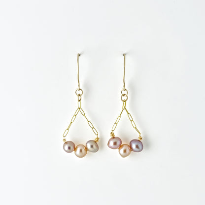 Pearlescence 14/20 Gold Filled Chain Earrings