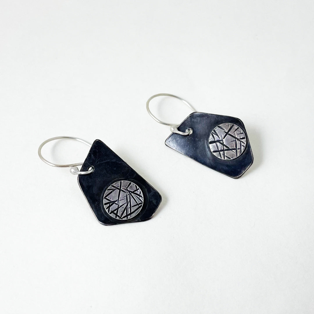 Rebels Pentagon & Dot Earrings