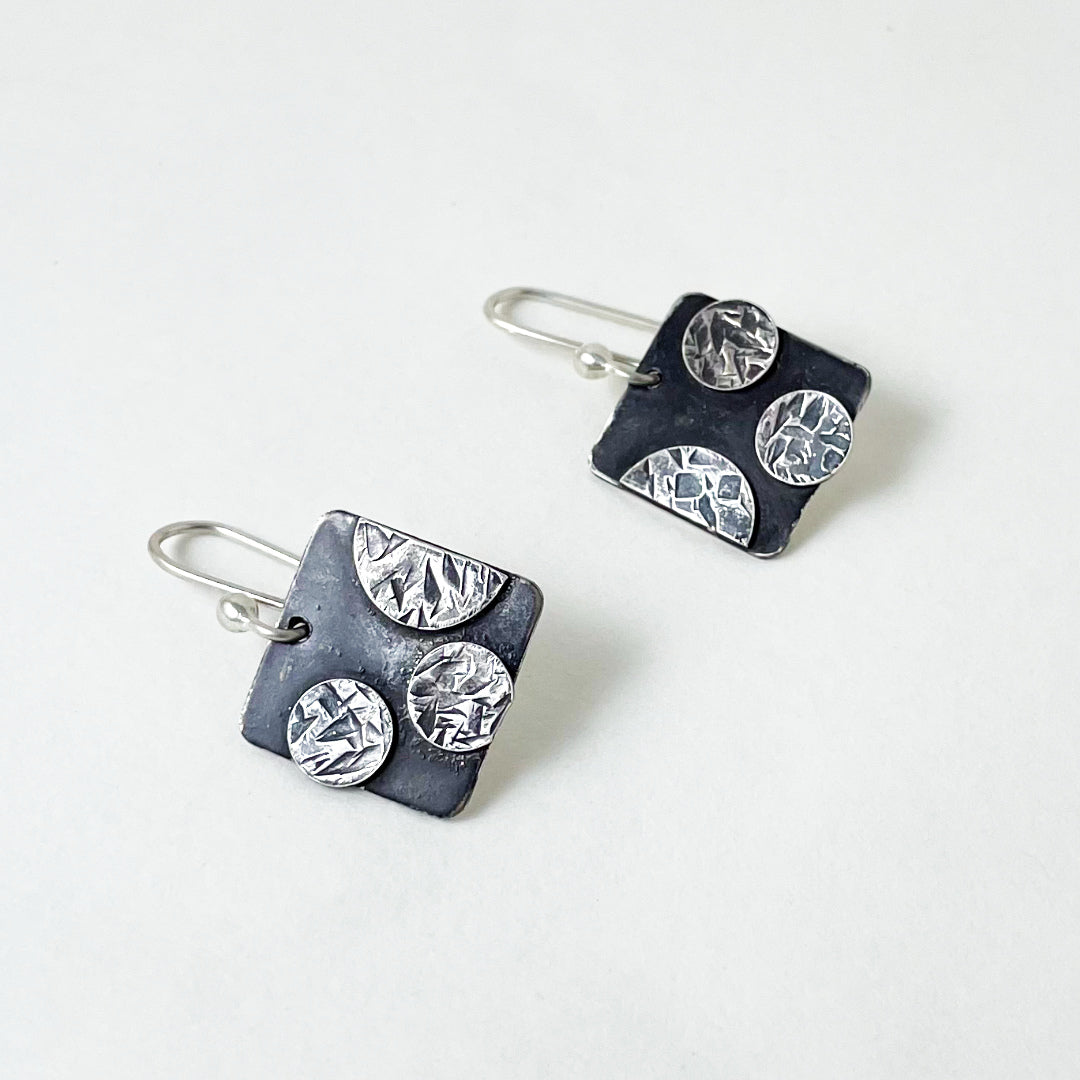 Rebels Square & Dots Earrings