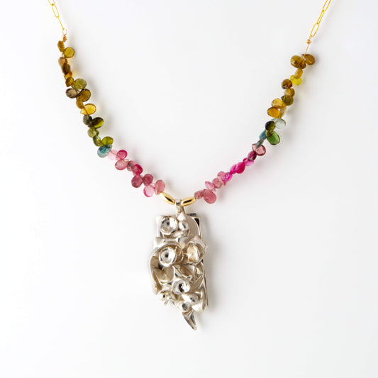 Tourmaline Warrior Whisper 14/20 Gold Filled Necklace