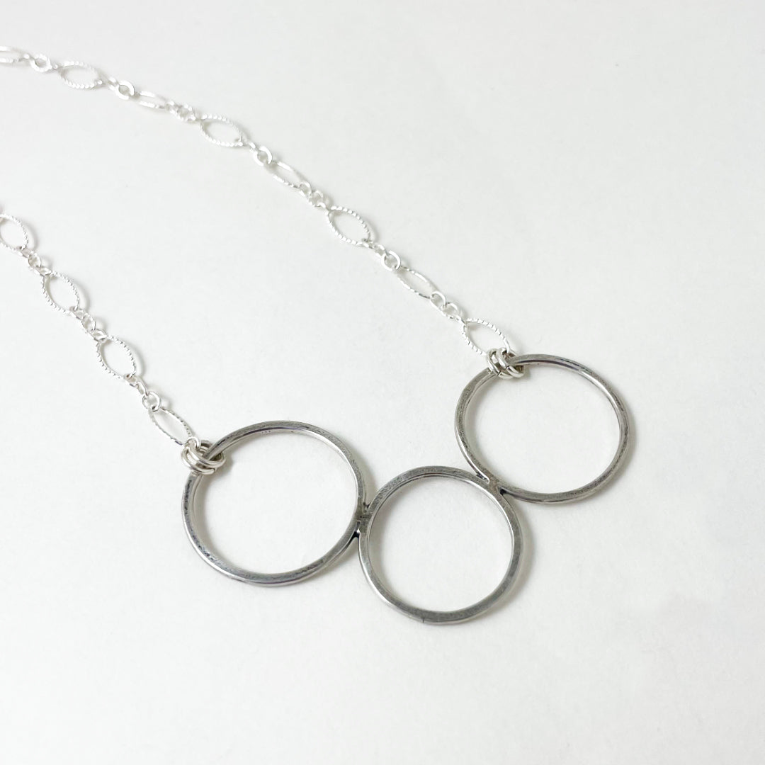 Anavia Three Generations Necklace 925 Sterling Silver Gift for Grandmother,  Mother, Granddaughter, Endless Love Across Generations 3 Flat Circles  Necklace - Walmart.com
