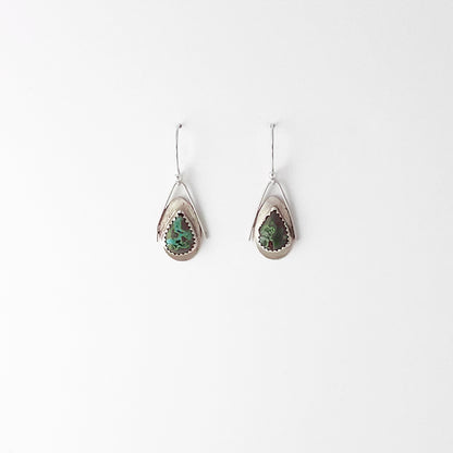 Small Teardrop Turquoise Wing Earrings