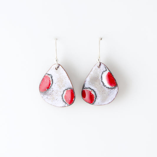 Wings & Dots Enameled Earrings