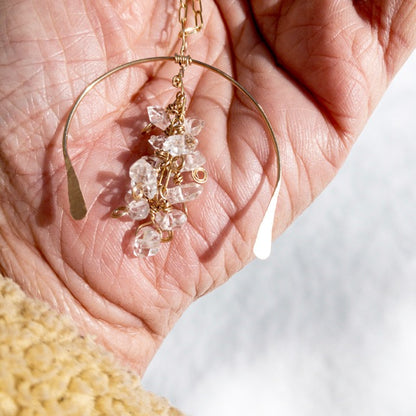 Herkimer Diamonds Embrace Necklace