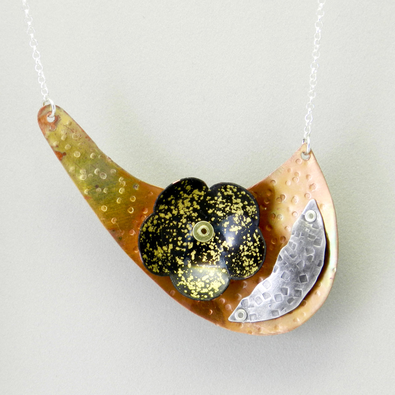 Imperial Crescent Enameled Necklace