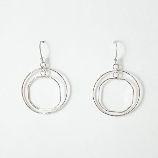 Freedom Circle & Square Earrings