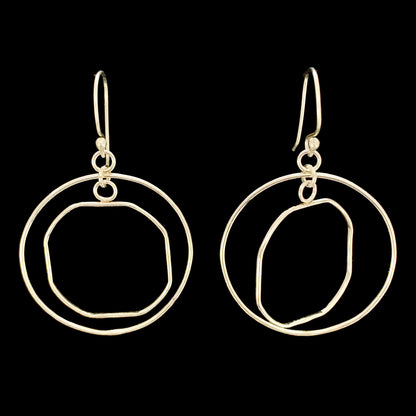 Freedom Circle & Square Earrings