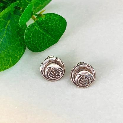 Rose Flower Post Earrings