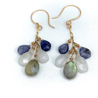 Gemstones Drop Harmony Earrings
