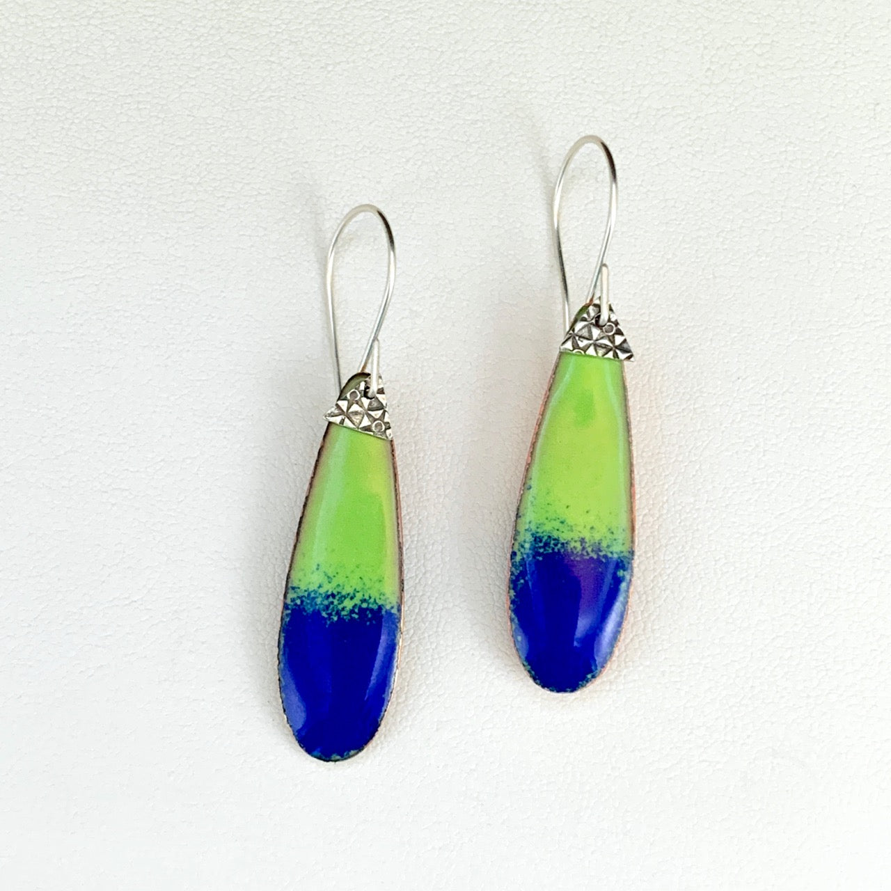 Serena Enameled Oblong Earrings