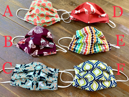 Rectangular Pleated Pocket Filter Fabric Mask